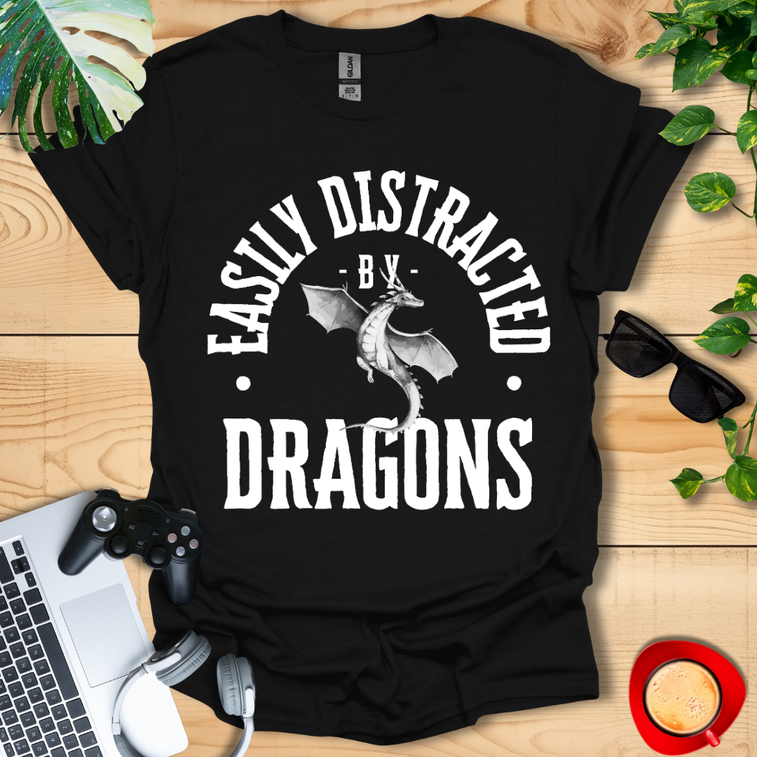 Easily Distracted By Dragons Unisex T-Shirt