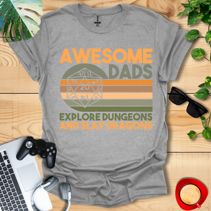 Awesome Dads Slay Dragons Unisex T-shirts